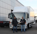 Передача нового грузовика с изометрическим фургоном HINO 500!